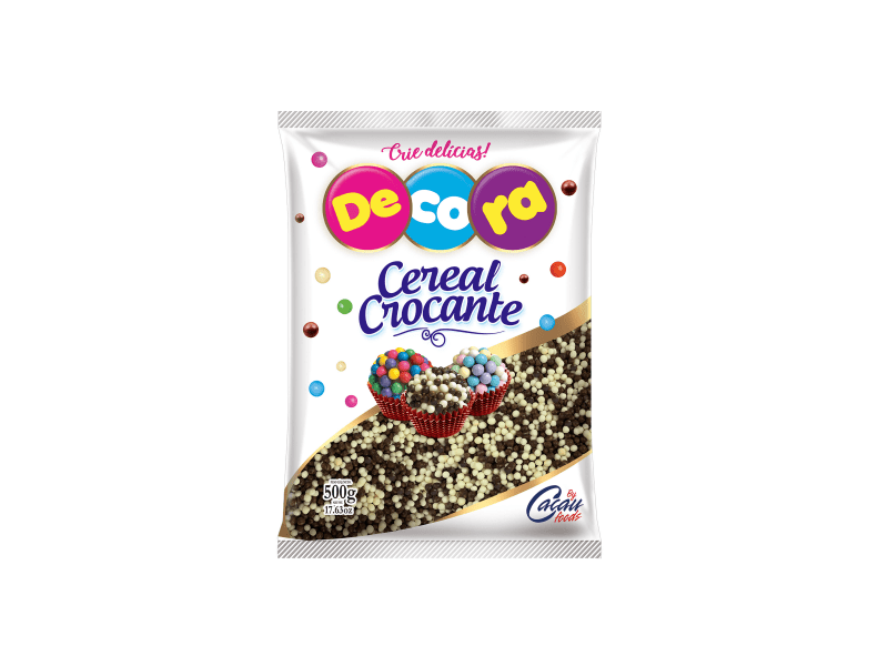 Cereal Crocante Micro Branco e Preto 500g - Cacau Foods 