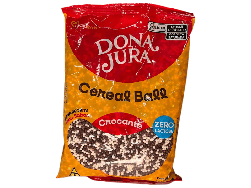 Cereal Crocante Dona Jura Micro Branco e Preto 500g - Cacau Foods