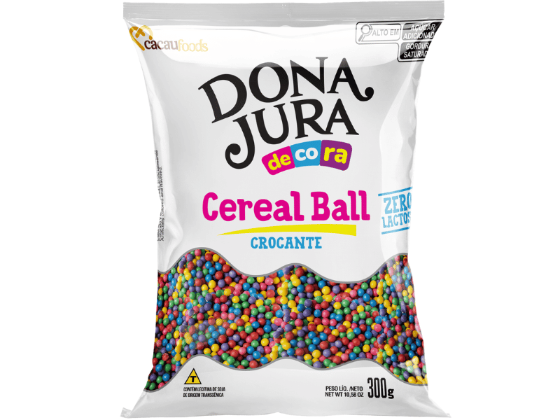 Cereal Dona Jura Zero Lactose Crocante Colorido Vibrante  300g - Cacau Food