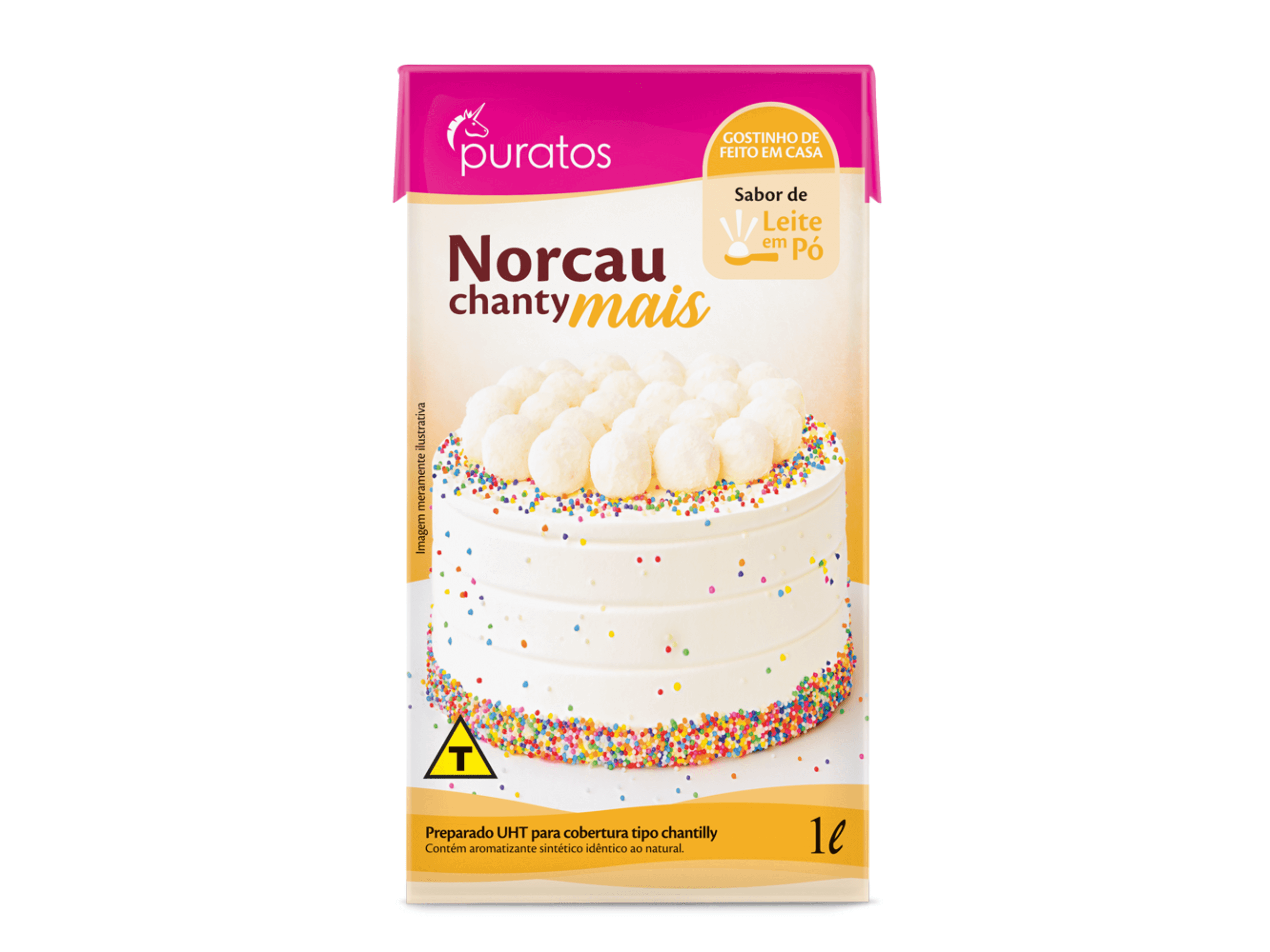 Chantilly Norcau Chanty Mais Leite em Pó 1L - Puratos