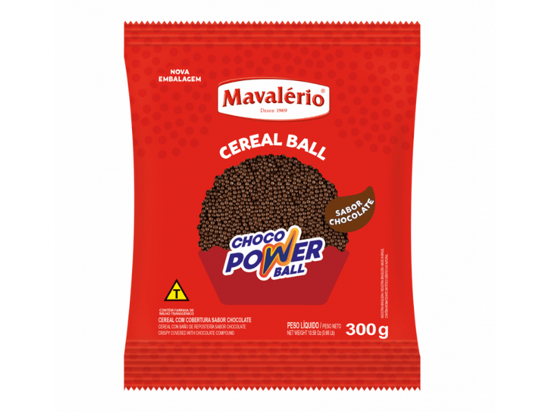 Choco Power Micro Ball Chocolate ao Leite 300g - Mavalério 