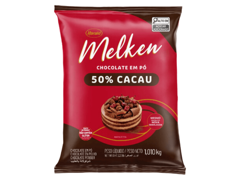 Chocolate em Pó 50% Cacau 1,010kg - Harald