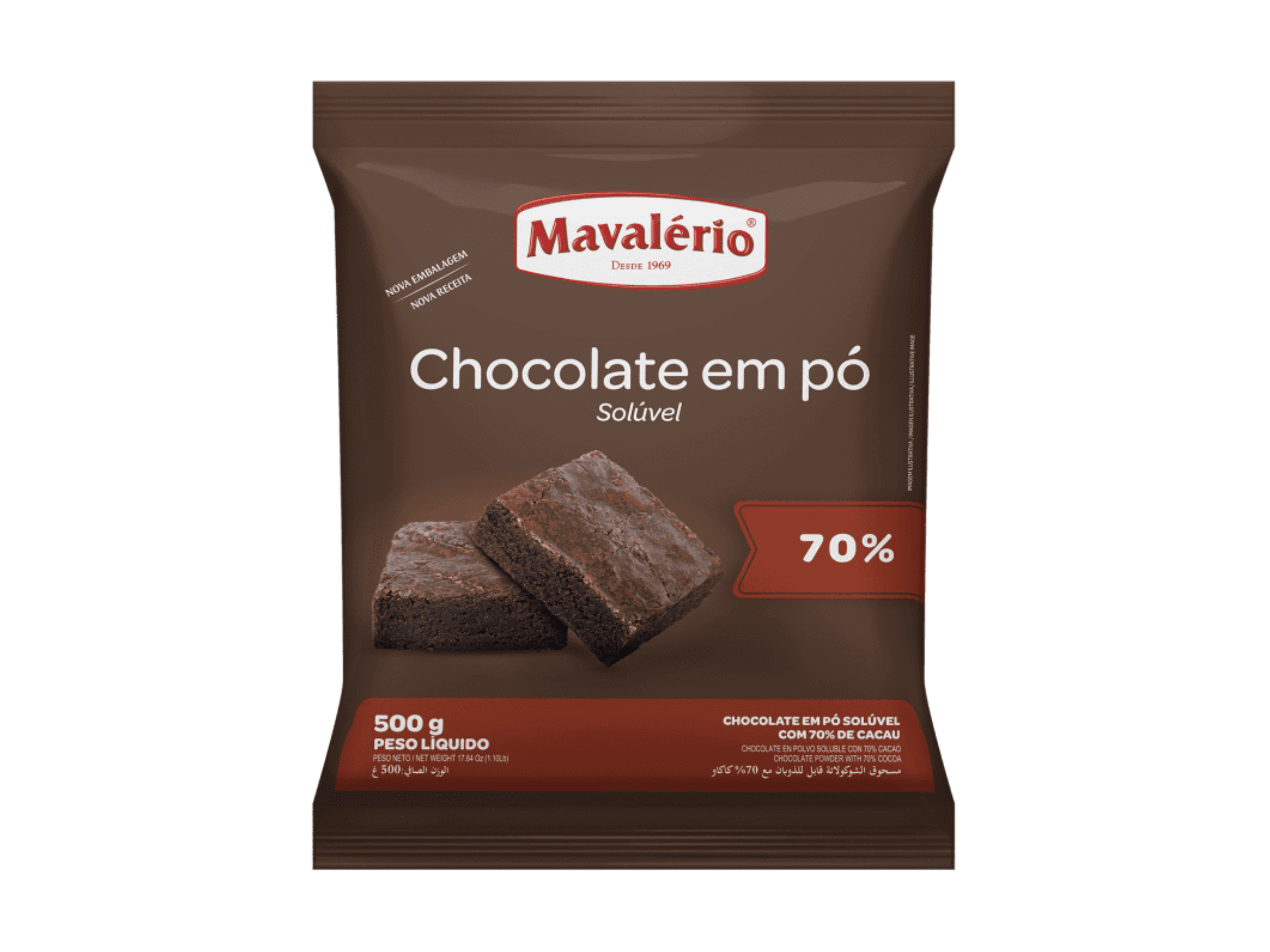 Chocolate em Pó Mavalério 70% Cacau 500g