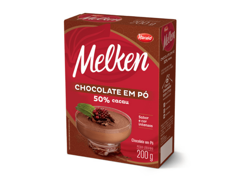 Chocolate em Pó Melken 50% Cacau 200g - Harald