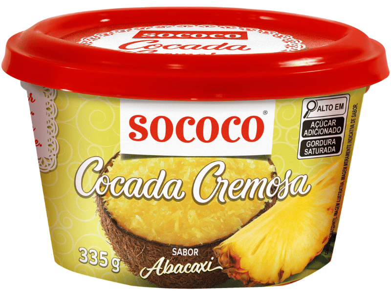 Cocada Cremosa Abacaxi 335g - Sococo
