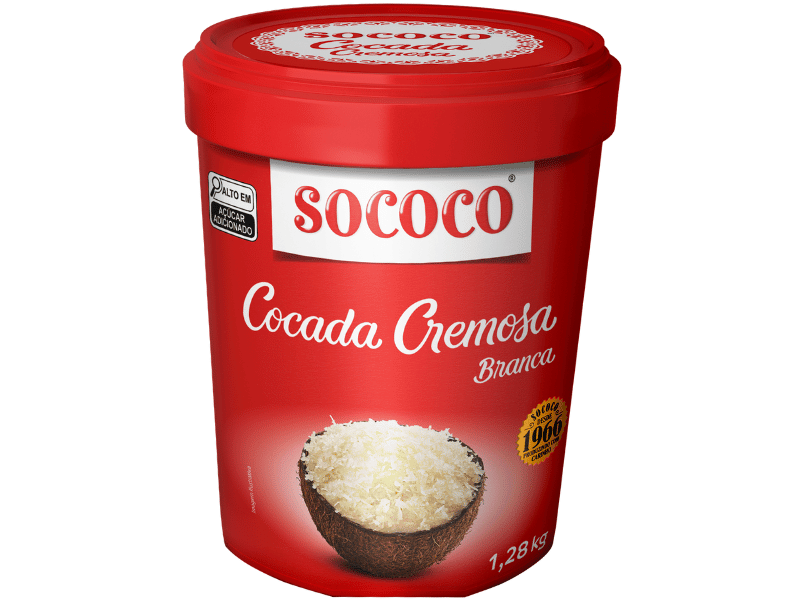 Cocada Cremosa Branca 1,28kg - Sococo