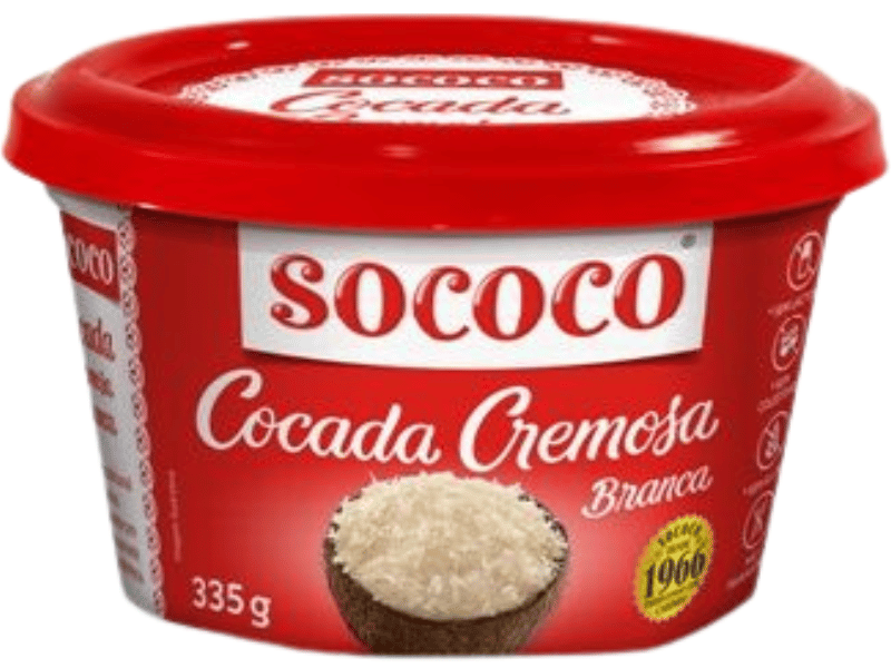 Cocada Cremosa Branca 335g - Sococo