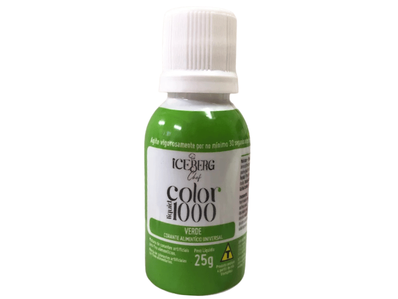 Corante Color Liquid 1000 Verde 25g - Iceberg