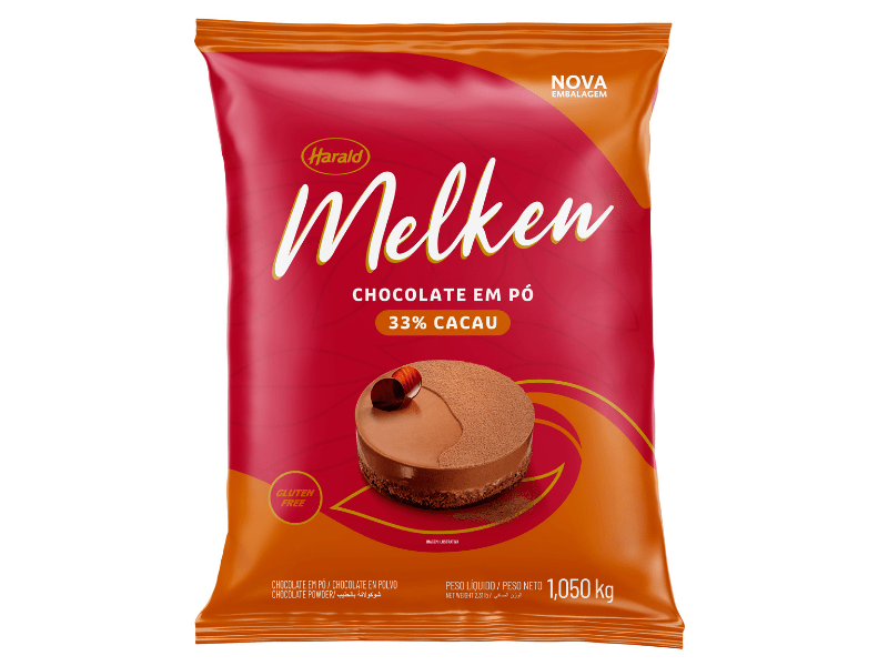 Chocolate em Pó Harald Melken 33% Cacau 1,050kg