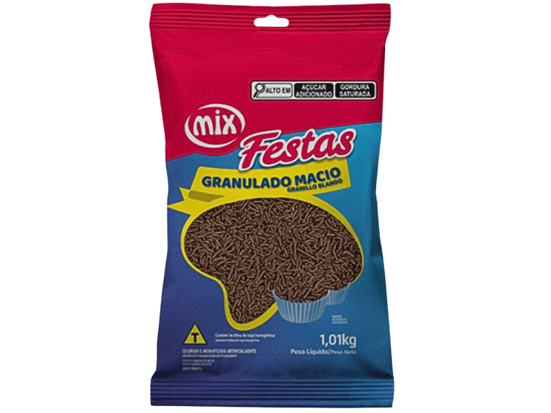 Granulado Macio Escuro 1,01kg - Mix