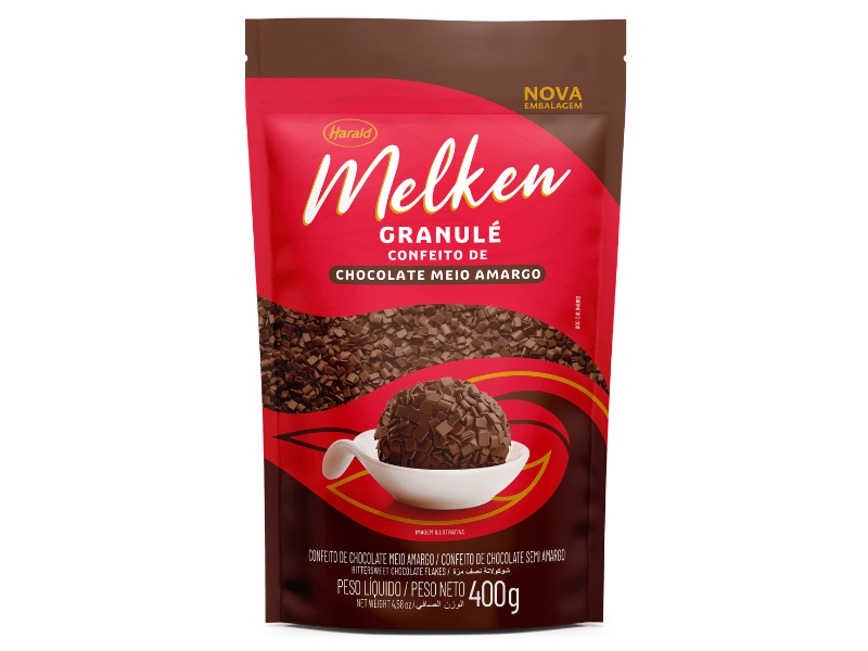 Granulado Harald Melken Granulé Chocolate Meio Amargo 400g