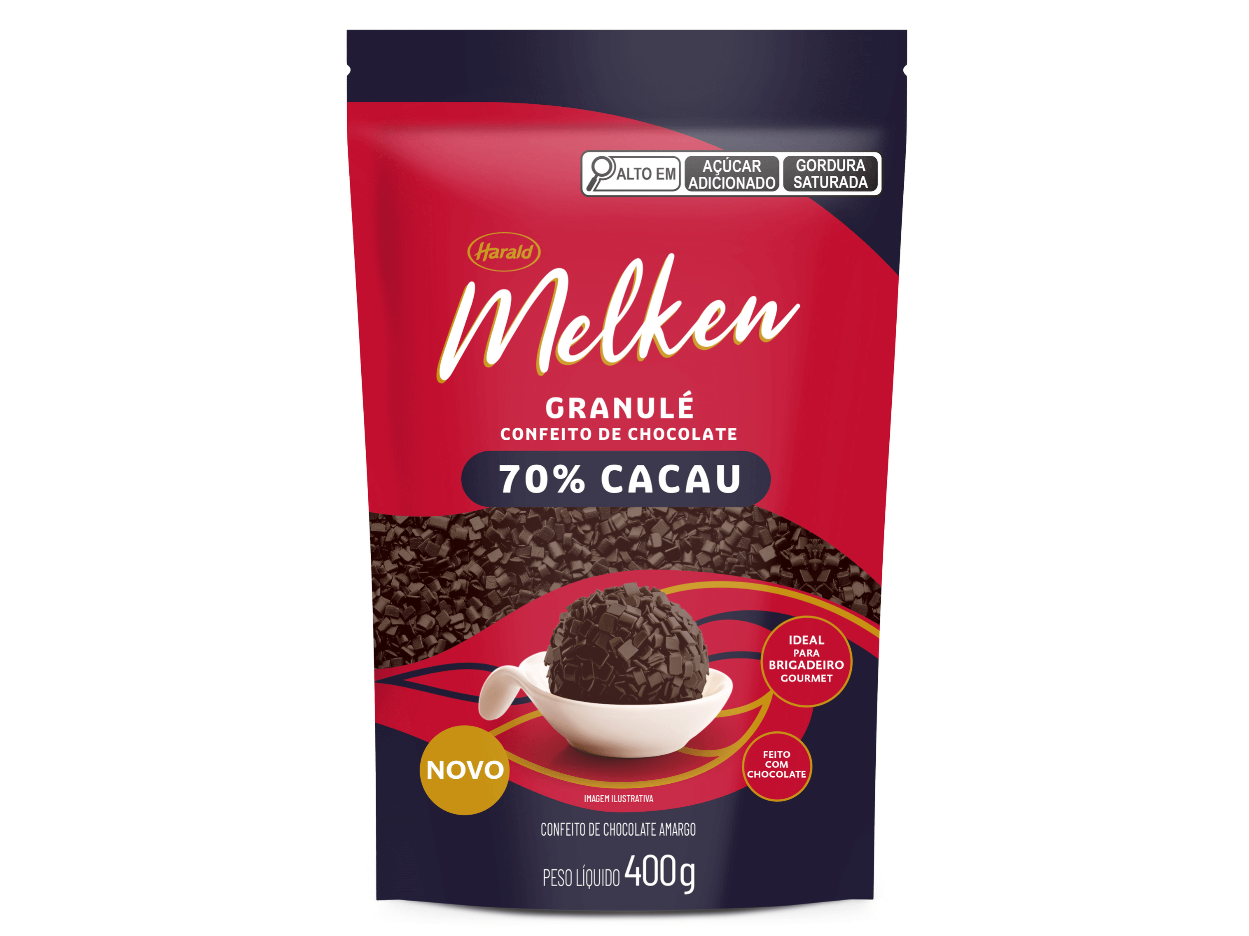 Granulado Harald Melken Granulé 70% Cacau 400g