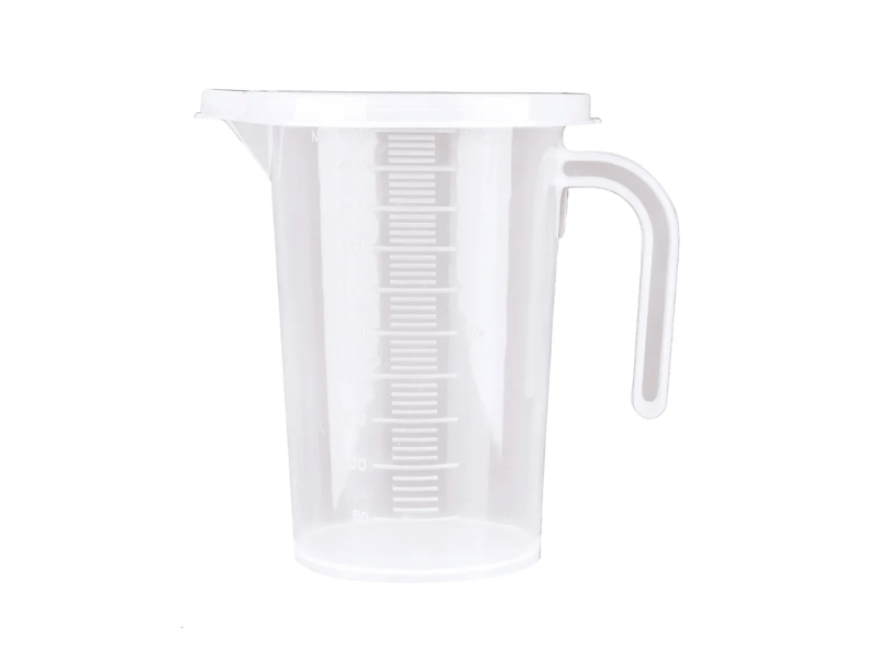 Copo Medidor com Tampa de Plástico Transparente 500ml - Allonsy 
