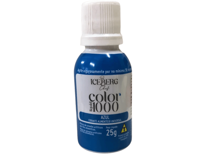 Corante Color Liquid 1000 Azul 25g - Iceberg