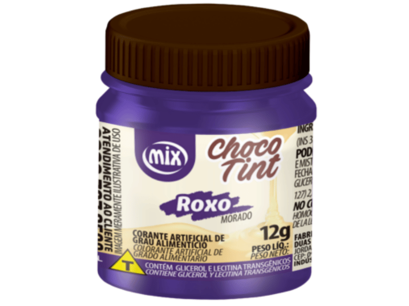 Corante Gel para Chocolate Roxo 12g - Mix