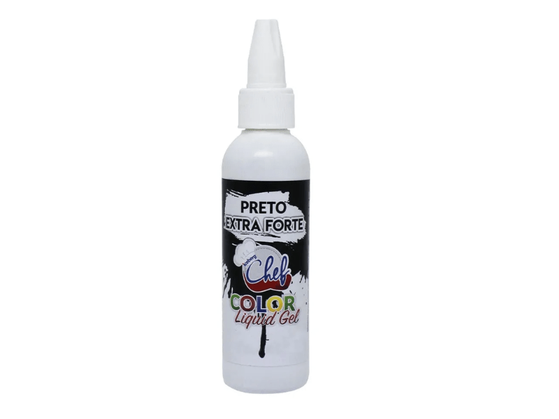 Corante Líquido Gel Preto Extra Forte 25g - Iceberg