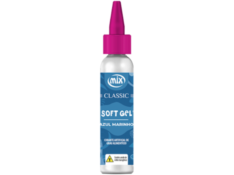Corante Soft Gel Azul Marinho Classic 25g - Mix