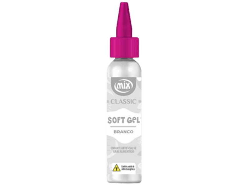 Corante Soft Gel Branco Classic 25g - Mix