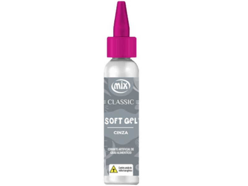 Corante Soft Gel Cinza Classic 25g - Mix