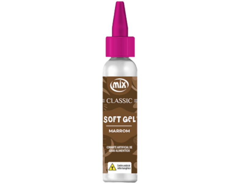 Corante Soft Gel Marrom Classic 25g - Mix