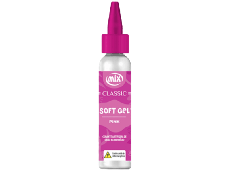 Corante Soft Gel Pink Classic 25g - Mix