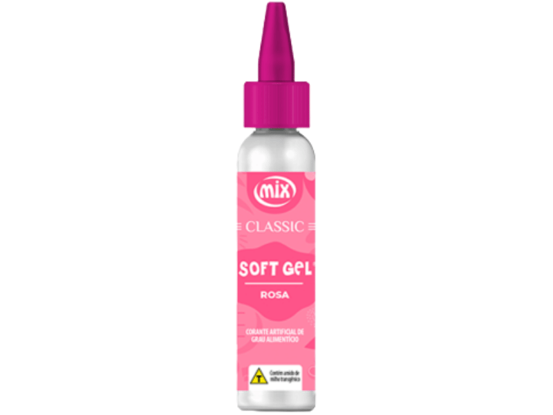 Corante Soft Gel Rosa Classic 25g - Mix