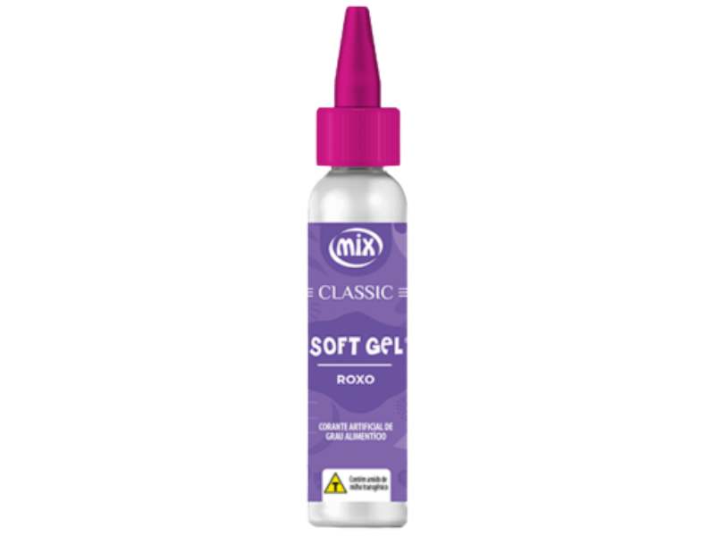 Corante Soft Gel Roxo Classic 25g - Mix