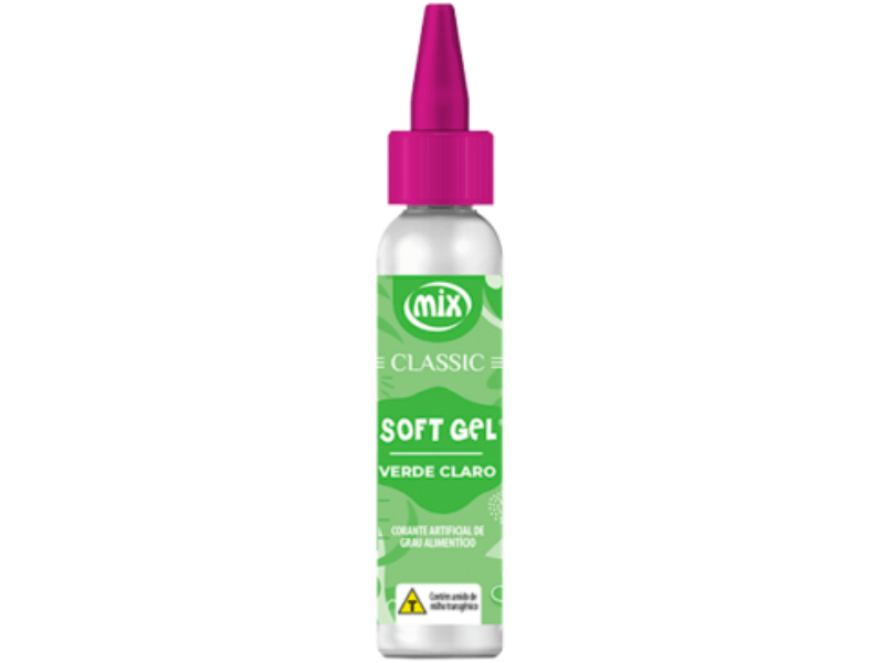 Corante Soft Gel Verde Claro Classic 25g - Mix