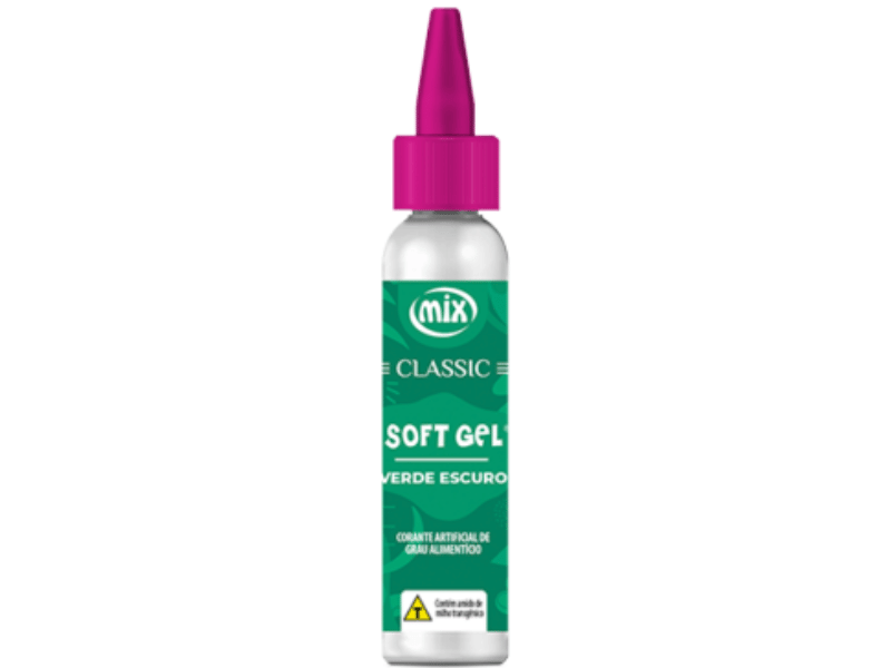 Corante Soft Gel Verde Escuro Classic 25g - Mix