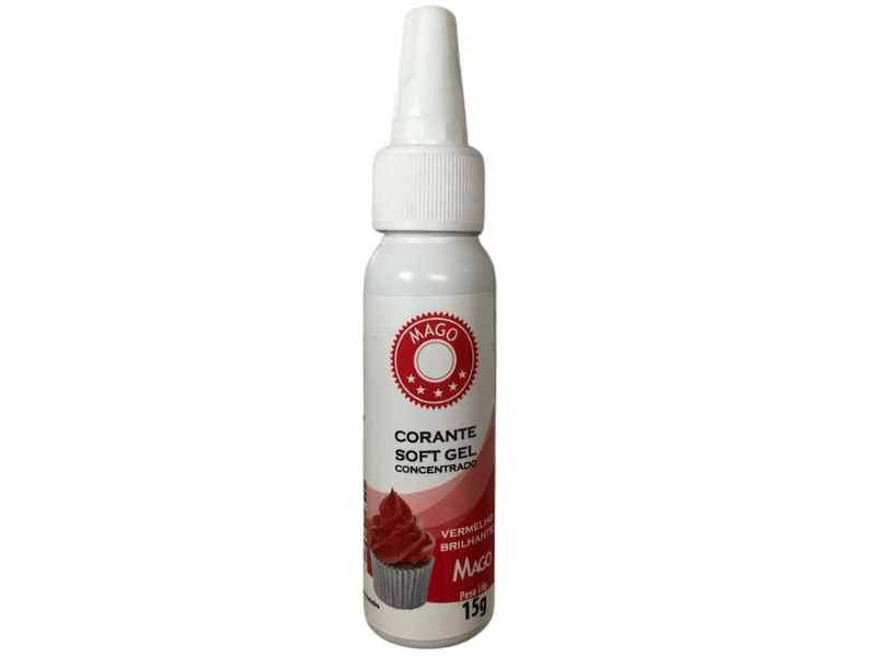 Corante Soft Gel Vermelho Brilho 15g - Mago