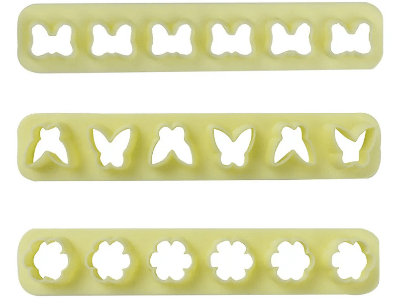 Cortador Plástico Kit Réguas Miniaturas Borboleta c/ 3 unidades - BlueStar