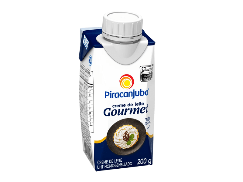 Creme de Leite 30% de Gordura Gourmet 200ml  - Piracanjuba