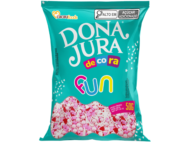 Decora Fun Confeito Sweet Rose 50g - CacauFoods
