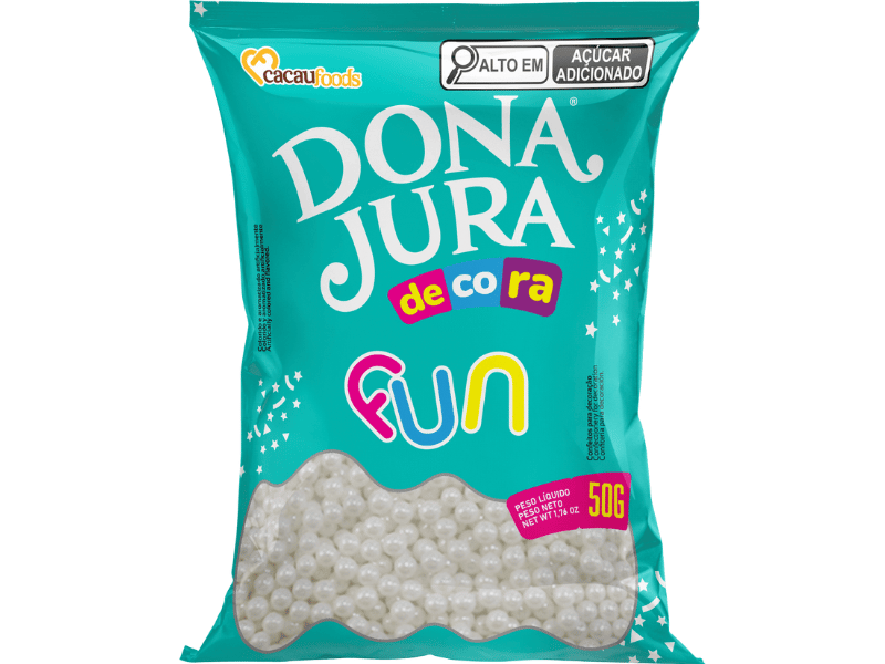 Decora Fun Pérola 50g - CacauFoods