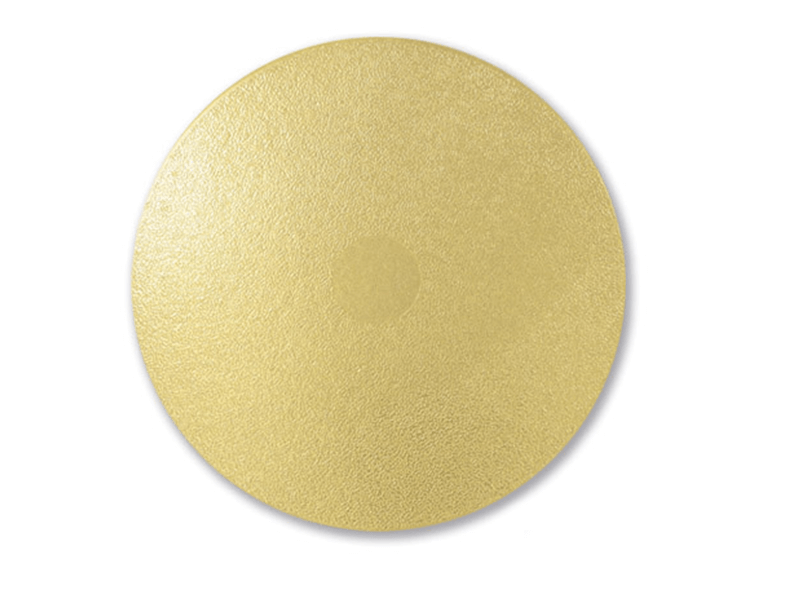 Disco Laminado para Bolos e Tortas Redondo 23 cm - Ouro Liso - Ultrafest 