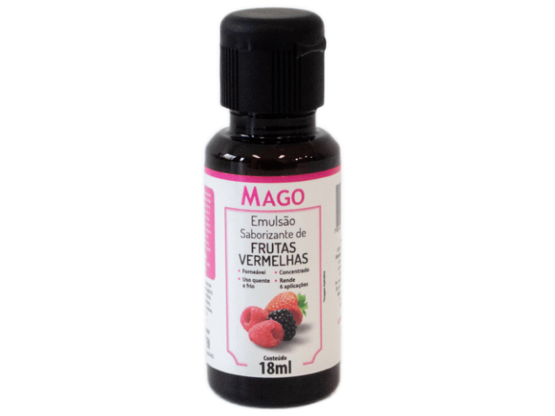 Emulsão Saborizante de Frutas Vermelhas 18ml - Mago