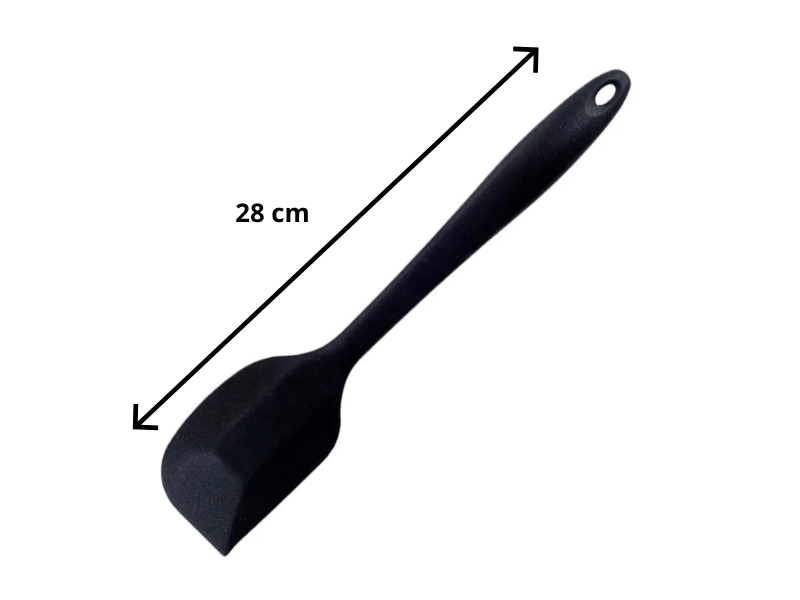 Espátula de Silicone Preta Curva Grande ES5 - Prime Chef 