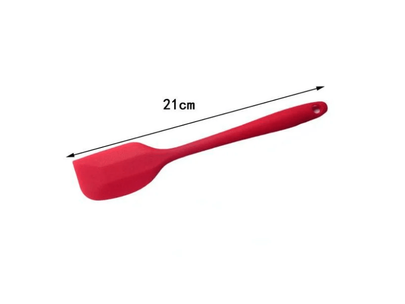 Espátula de Silicone Vermelha Curva Pequena ES4 - Prime Chef