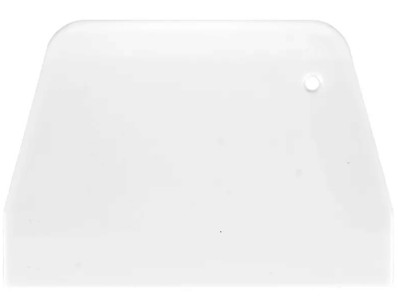 Espátula Raspadora de Plástico Branca 15,5x10,7x0,7 cm - Allonsy