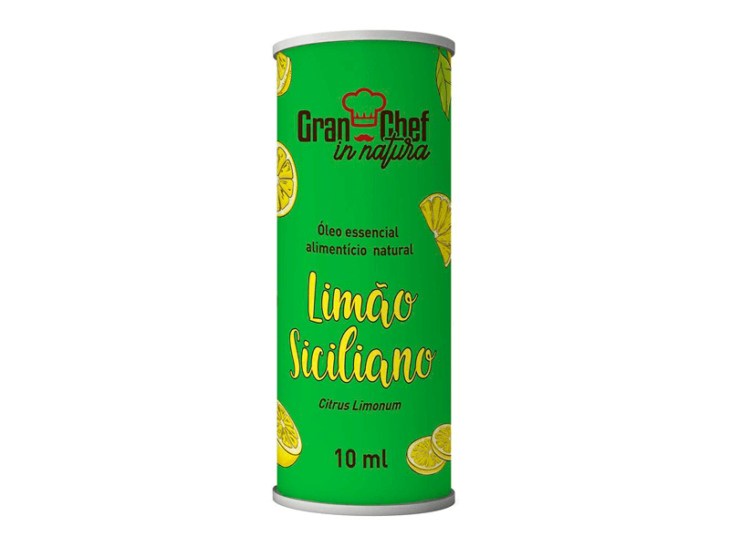 Óleo Essencial Natural Limão Siciliano 10ml - Gran Chef