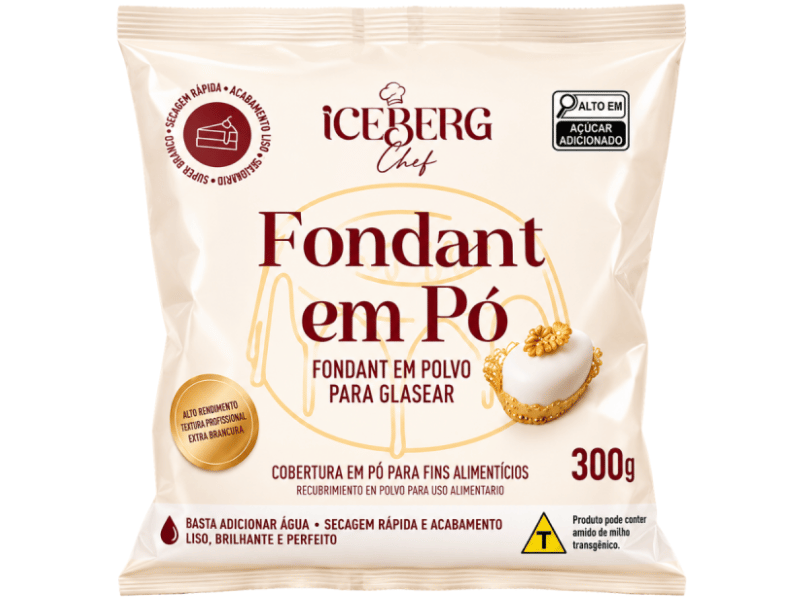 Fondant em Pó Para Coberturas 300g - Iceberg