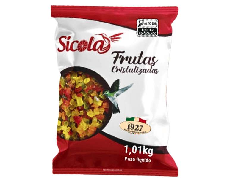 Frutas Cristalizadas Mistas 1kg - Sicola