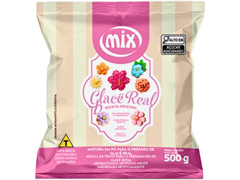 Glacê Real em Pó 500g - Mix