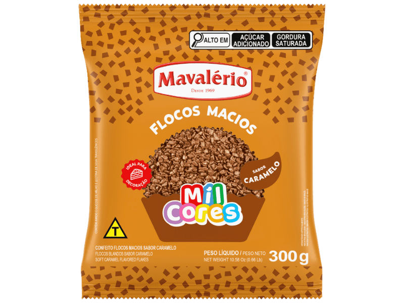 Granulado Flocos de Caramelo 300g - Mavalério