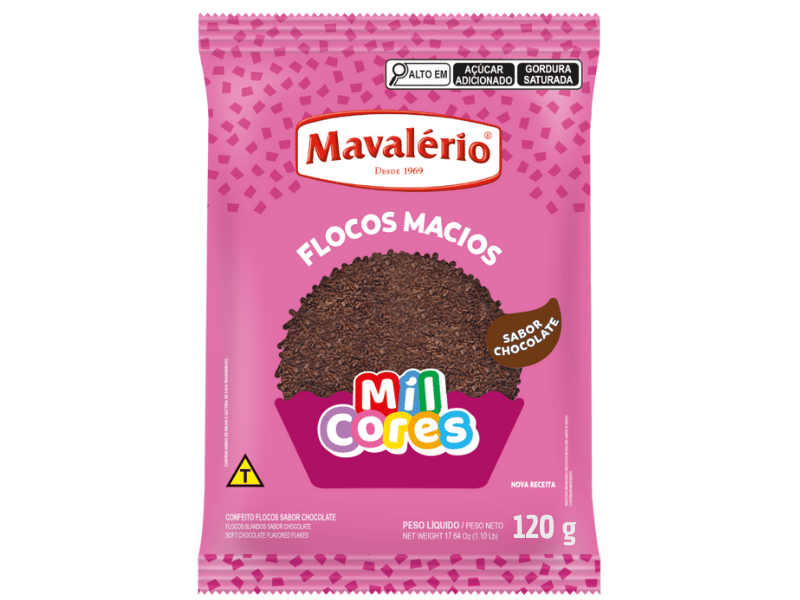 Granulado Flocos de Chocolate 120g - Mavalério