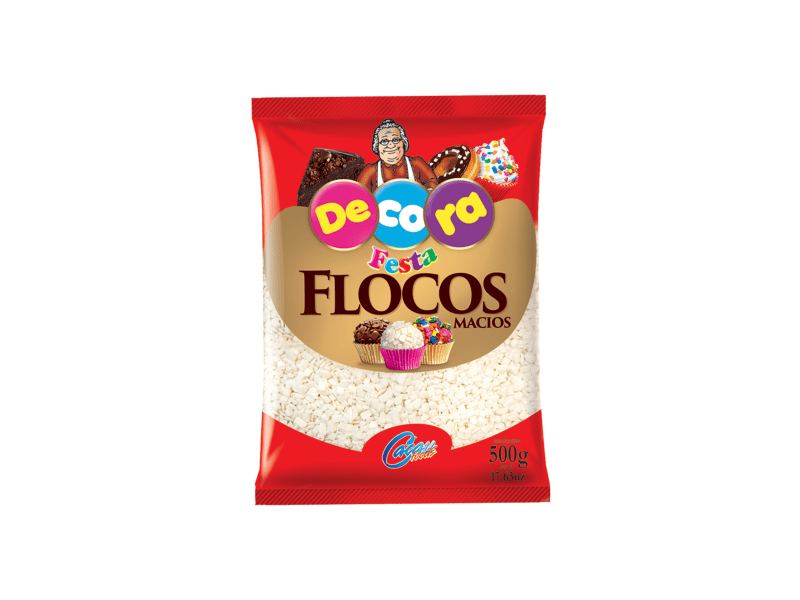 Granulado Flocos de Chocolate Branco 500g - Cacau Foods 