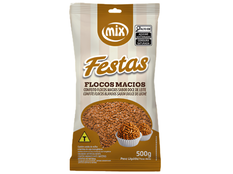 Granulado Flocos Macio Doce de Leite 500g - Mix