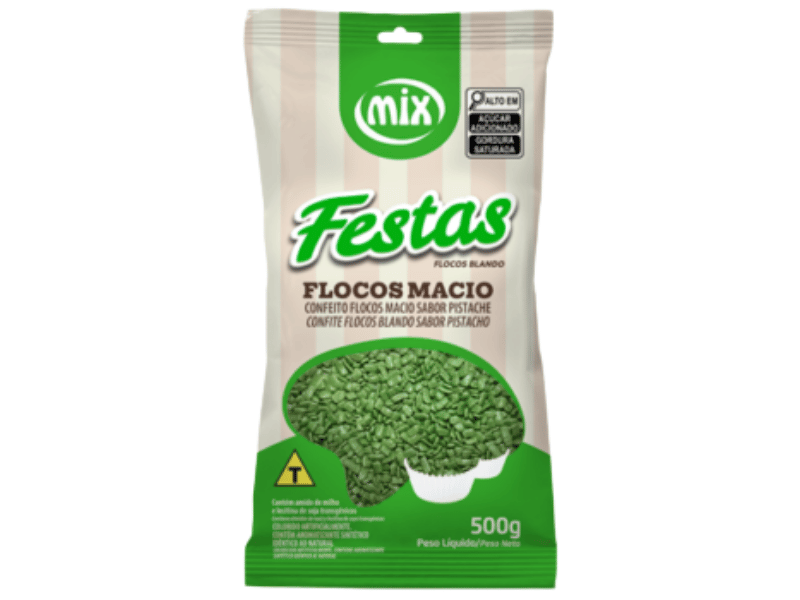 Granulado Flocos Macio Pistache 500g – Mix
