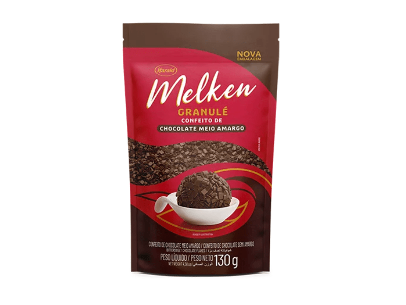 Granulado Harald Melken Granulé Chocolate Meio Amargo 130g