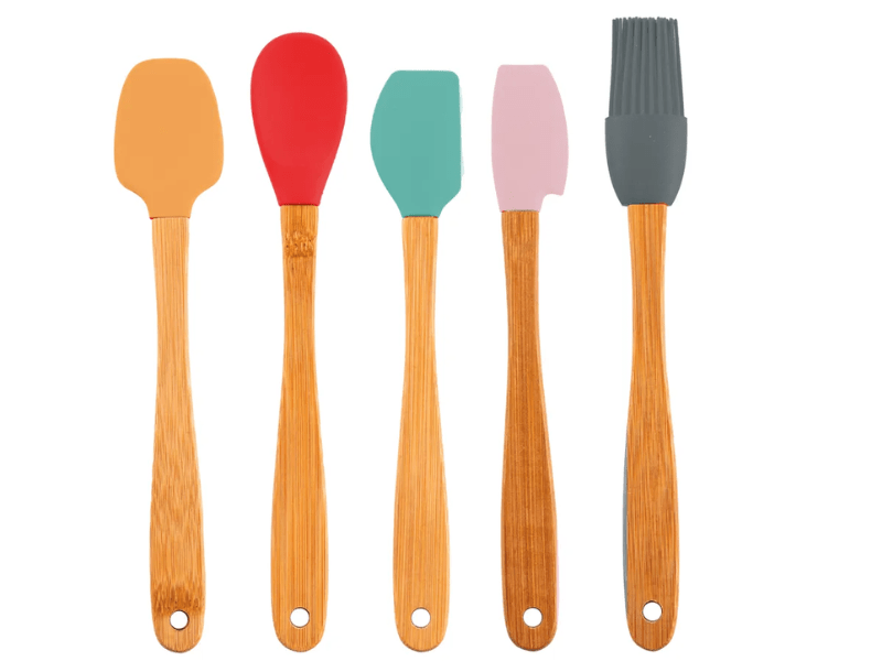 Jogo de Espátulas com Silicone c/ 5 unidades - Allonsy 